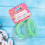 Резинки для волос силиконовые 4шт «Кокетка - Блестки», цвет микс d-5.5см