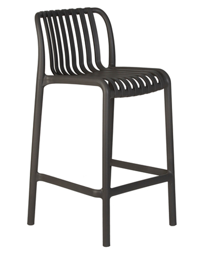 Стул полубарный DOBRIN CHLOE, темно-серый