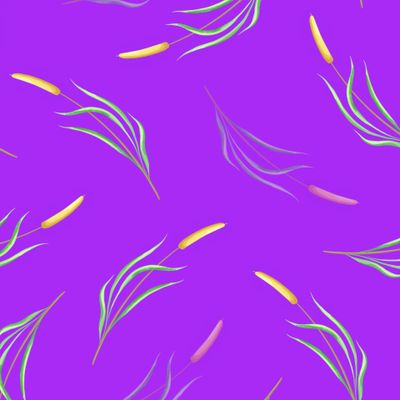 Камыши на фиолетовом