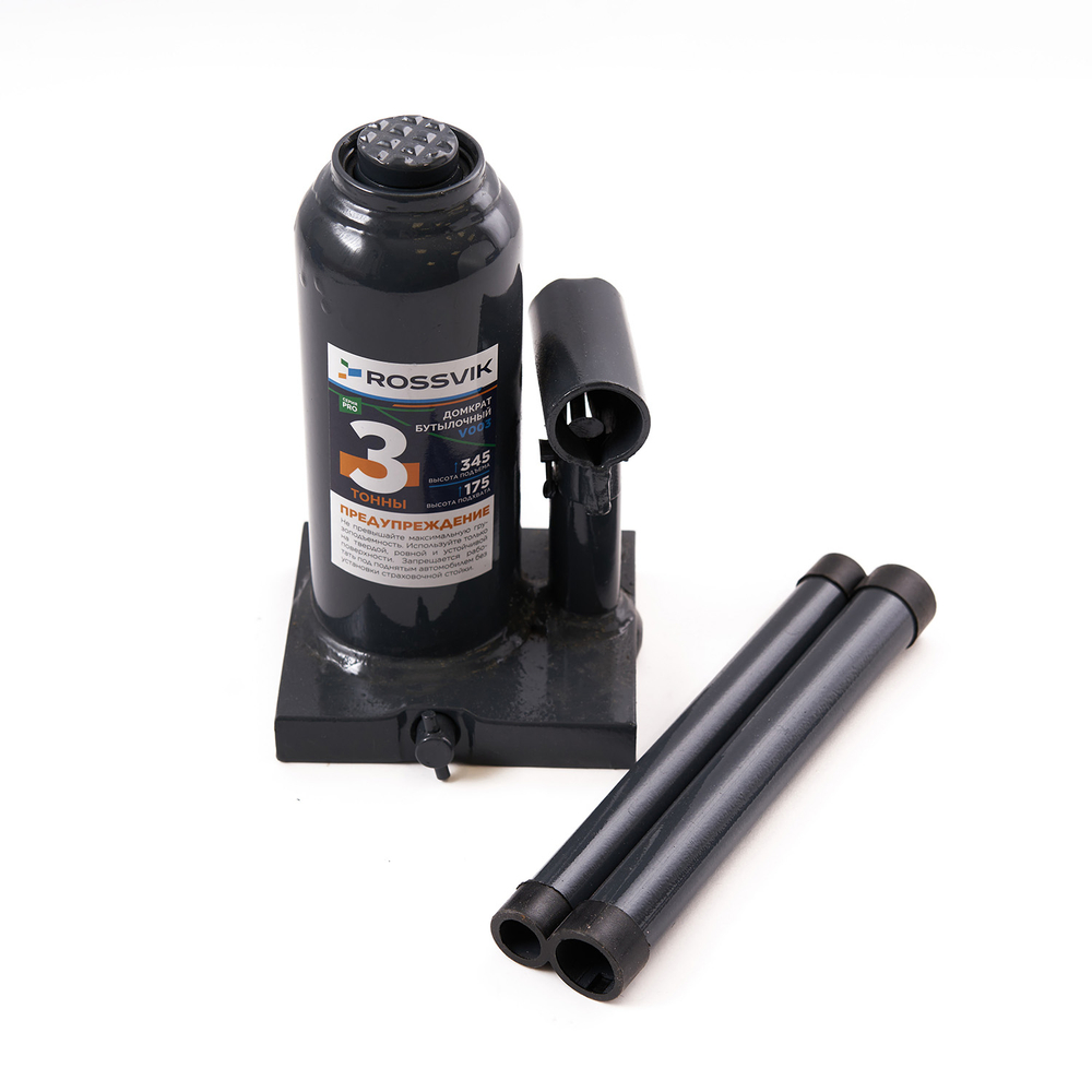 Домкрат бутылочный ROSSVIK PRO V003, г/п 3,0т