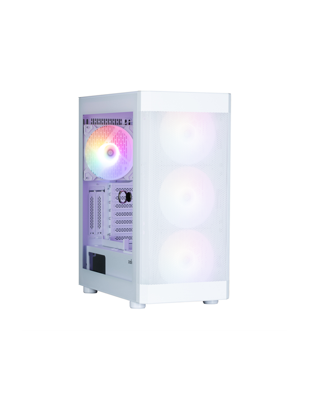 Корпус ZALMAN i4 TG, ATX, WHITE, FRONT MESH, WINDOW, 2x3.5", 2x2.5", 1xUSB2.0, 2xUSB3.0, FRONT 3x140mm FRGB, REAR 1x140mm FRGB