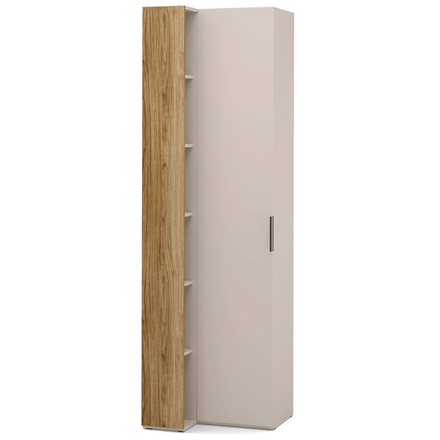 487123 -"SOHO" Шкаф переходный (беж) со стеллажом (беж) 400/608