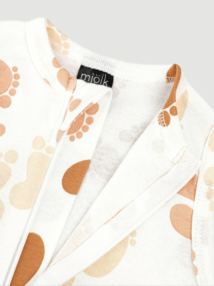 Песочник без рукавов Mjölk Sleep and Play Ножки, уценка