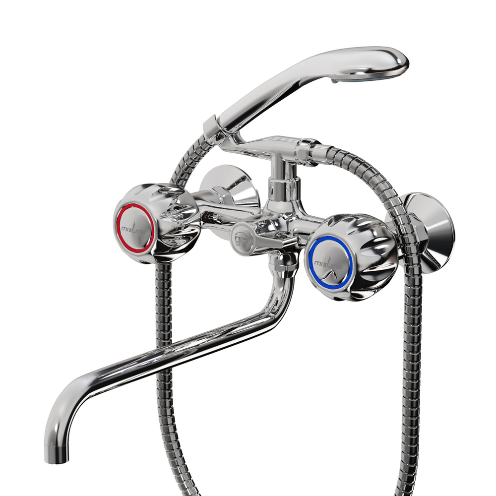 Смеситель для ванны и раковины 1/2 кер.MIXLINE  ML02-02