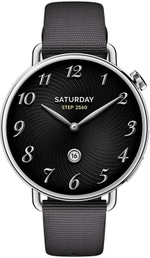 Смарт-часы Xiaomi Watch S4,  41мм,  1.32",  черный/серебристый