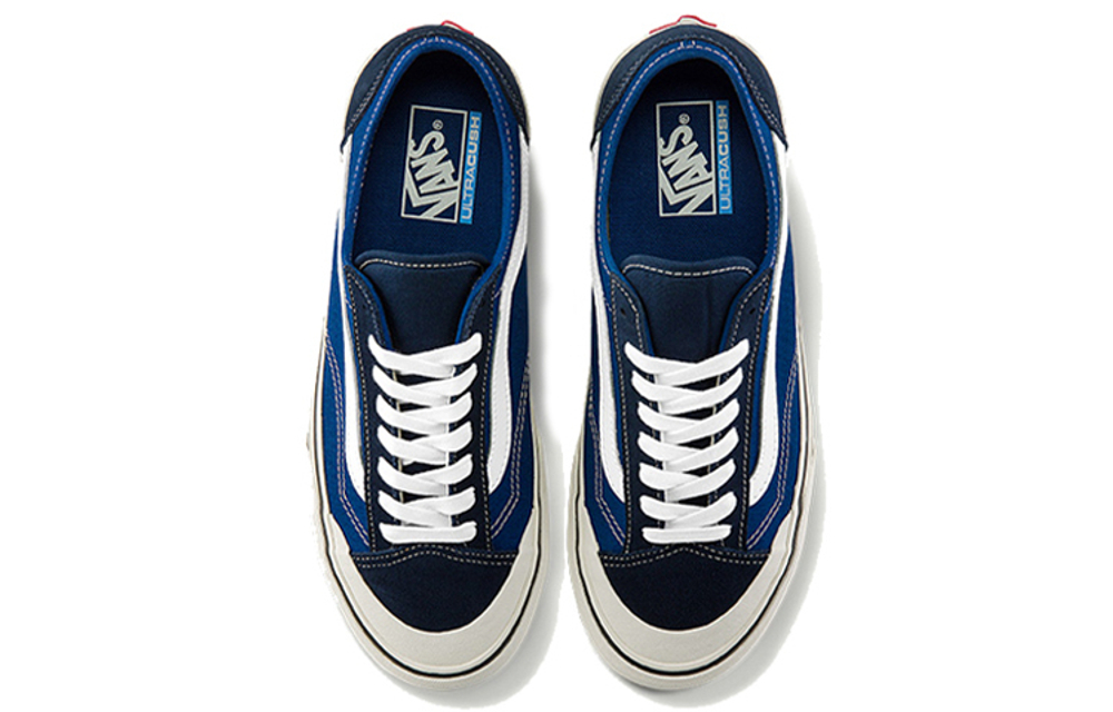 Vans Style 36 SF checkerboard non-slip low-top sneakers for men and women the same blue