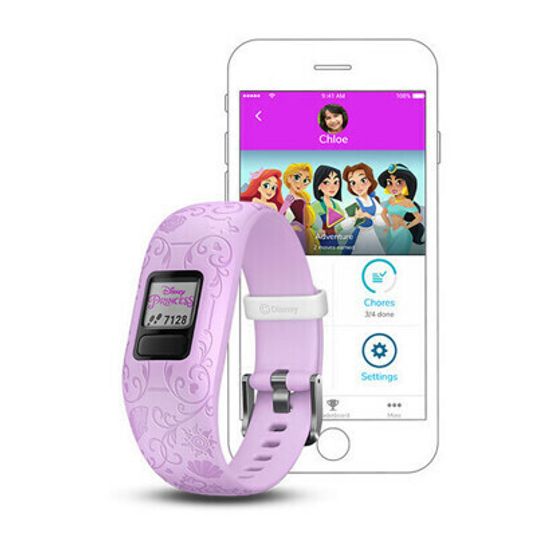 Детский фитнес трекер Garmin Vivofit jr. 2 Disney Princess 010-01909-15