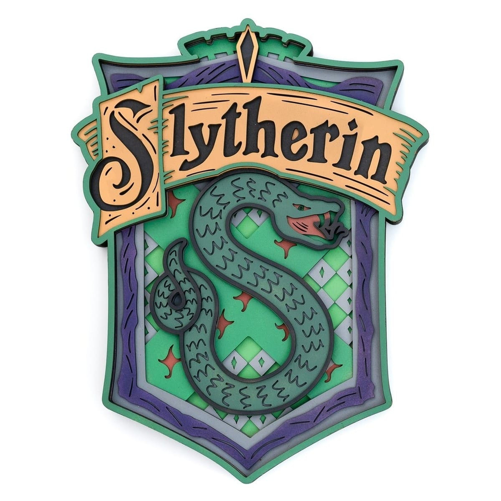 Слизерин от SamCraft - сборные объемные 3D картины из дерева своими руками, покрась, собери и склей