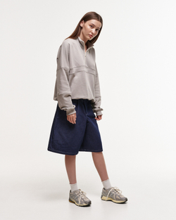 Half-Zipped Sweatshirt LOGO Drizzle