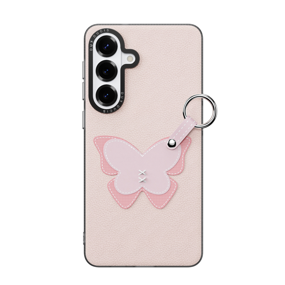 Чехол розового цвета (Light Pink) для Samsung Galaxy S26+ Плюс, серия Luvy Series Case (со съемным ремешком) от Dux Ducis