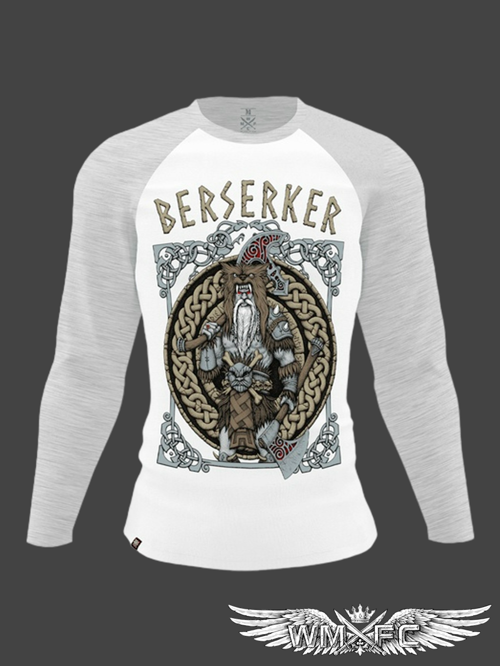 Лонгслив WMFC knights Berserker Белый/серый