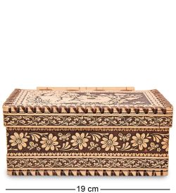 BST-613 Шкатулка «Медведь» (береста)