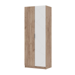 Орегон ШК 02 Шкаф 2х-створчатый МДФ Белый супермат