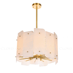 Люстра Cloyd HERCULANUM-C C5 / Ø50 см - алебастр - латунь (арт.11200)