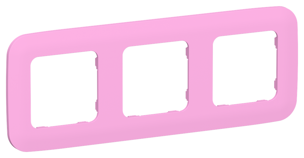 FLITE Рамка 3-местная РУ-3-А-ФлПр пурпурный IEK