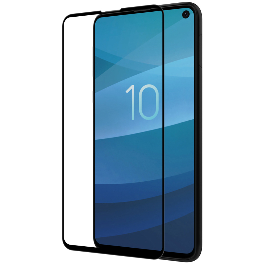 Защитное стекло 6D с олеофобным покрытием для Samsung Galaxy S10e (SM-G970F), черные рамки, G-Rhino