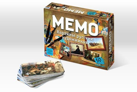 Игра Мемо "Картины русских художников" (50 карточек)