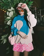 Худи SoWhat? Custom Серо-Синий