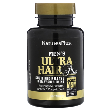 Natures Plus Men's Ultra Hair 60 tab , Мужской комплекс для волос