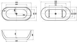 Акриловая ванна Aquanet Delight 170x78