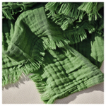 Плед IKEA BROGGAN (БРЁГГАН), Хлопок, Зеленый, 150x200 см