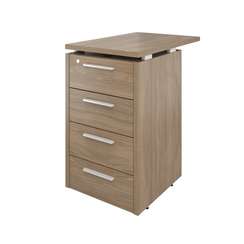 Тумба приставная  ДБ38.С (4 ящика с змамком) 450х700х750