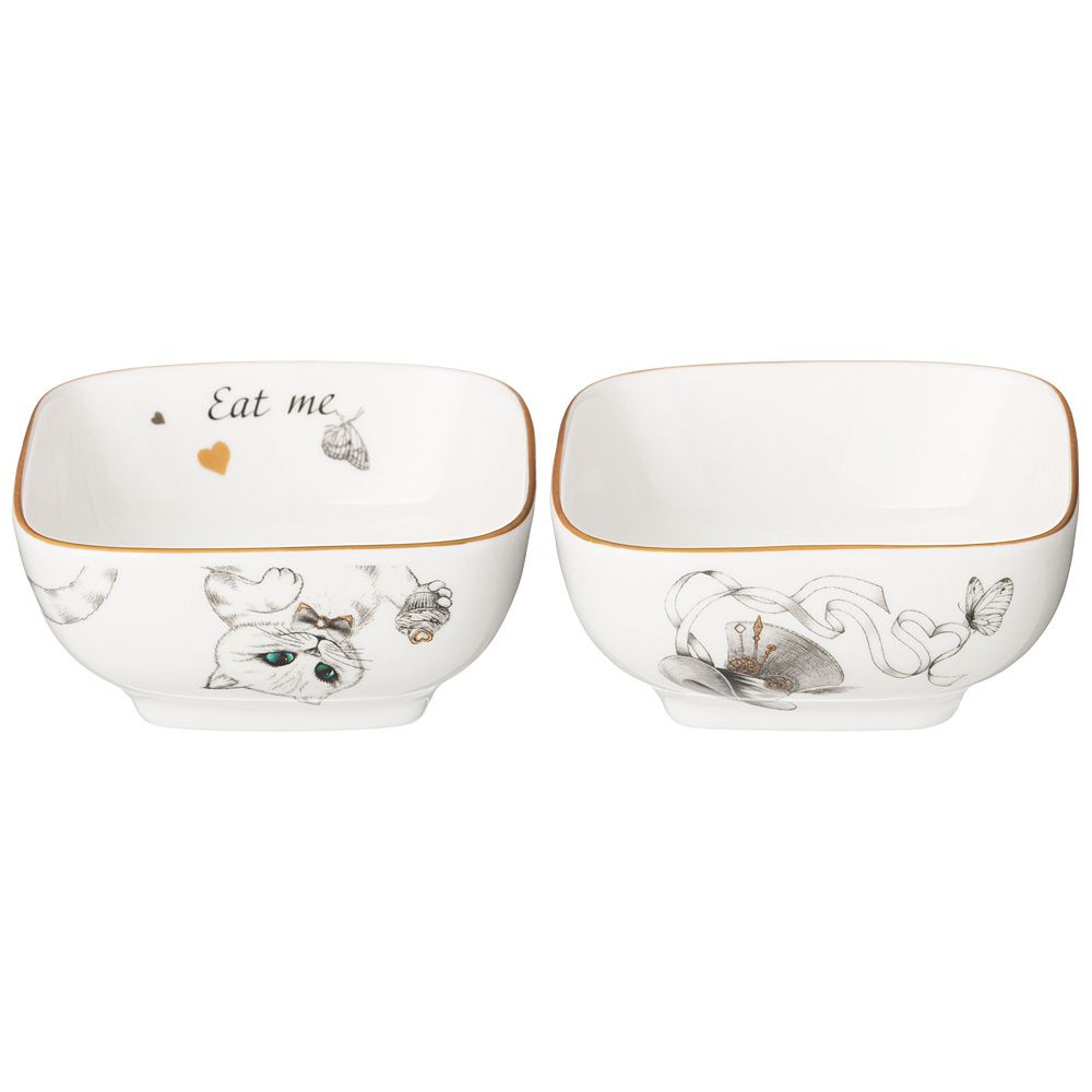 НАБОР САЛАТНИКОВ КВАДРАТНЫХ LEFARD "WONDERLAND" 2 ШТ. 8*4 СМ 100 МЛ (КОР=36НАБ.)