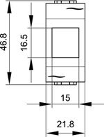 Телефонная розетка RJ-11 (разъем AMP), белая, 1мод. DKC