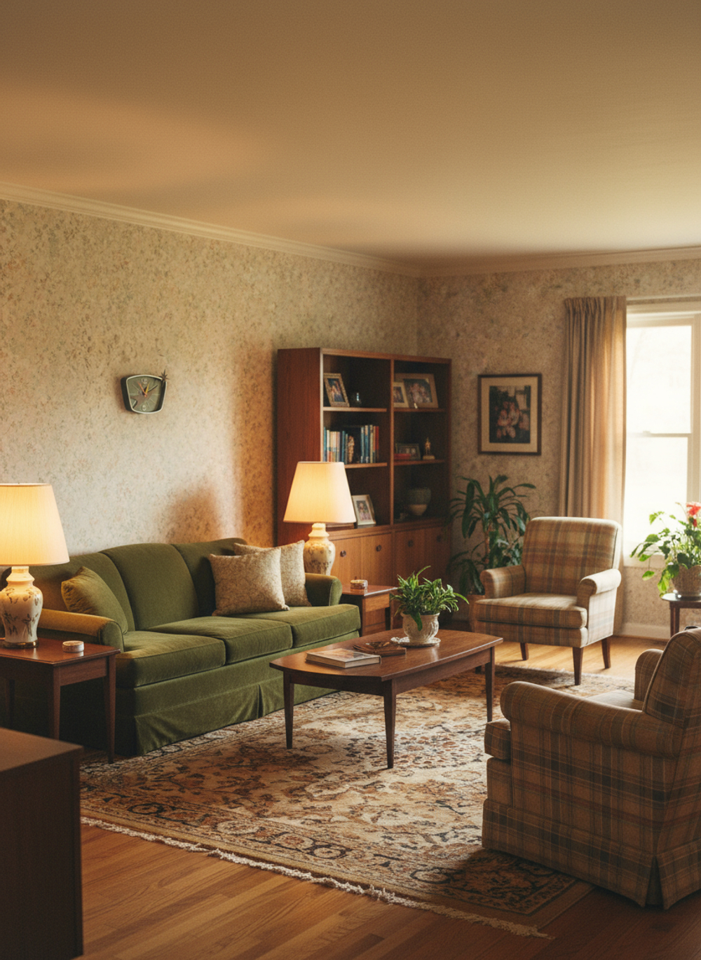 Настенные часы "Орбитальная тропа" 30х23 см, ретро-дизайн mid-century modern