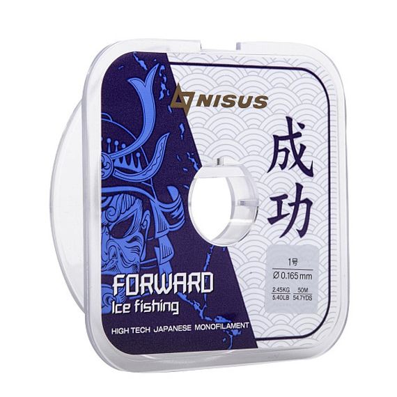 Леска FORWARD ICE FISHING 0,165mm/50m Nylon Transparent (N-FIF-0.165-50) Nisus