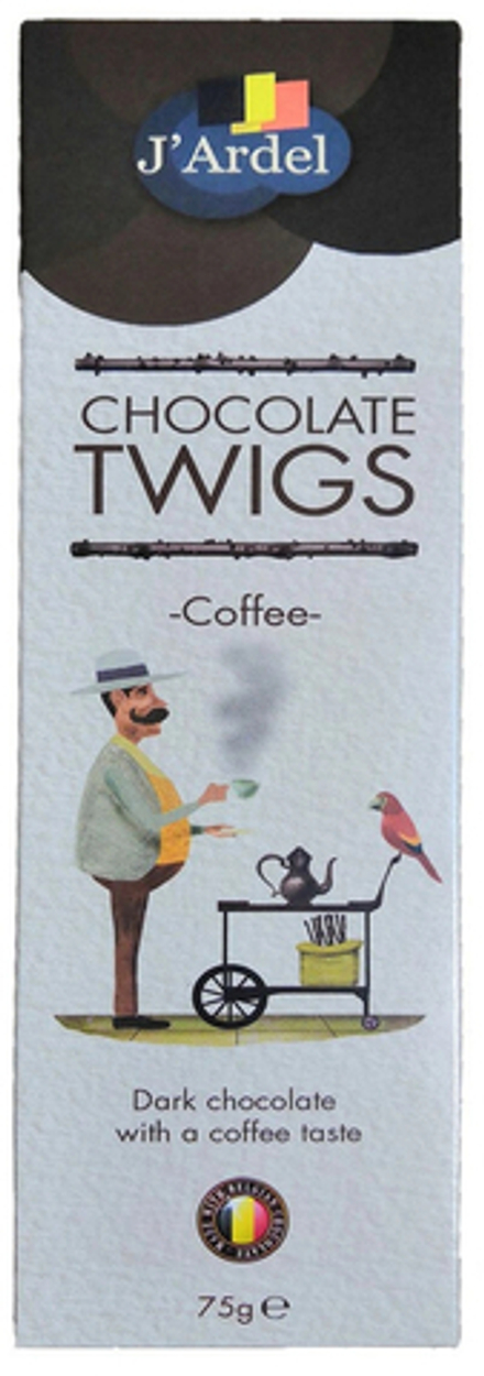 Шоколад Жардель Хворост из темного шоколада со вкусом кофе / J'Ardel Dark Chocolate Twigs with Coffee 75г