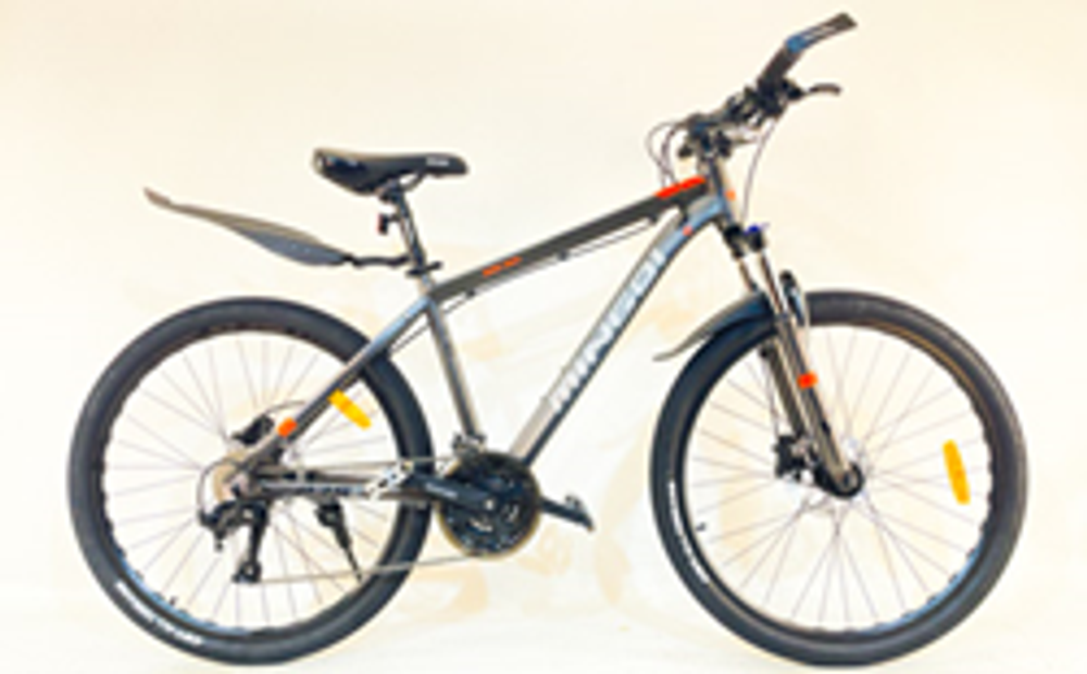 Велосипед Mingdi 26" 27скор (L-Twoo, алюминиевая рама, гидравлический тормоз) Серый (MD-911)