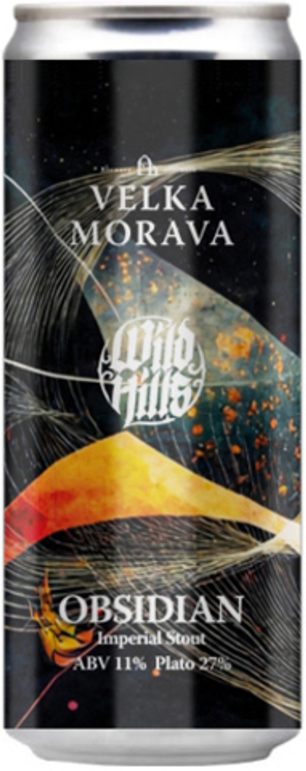 Пиво Велка Морава Обсидиан / Velka Morava Obsidian 0.33 - банка