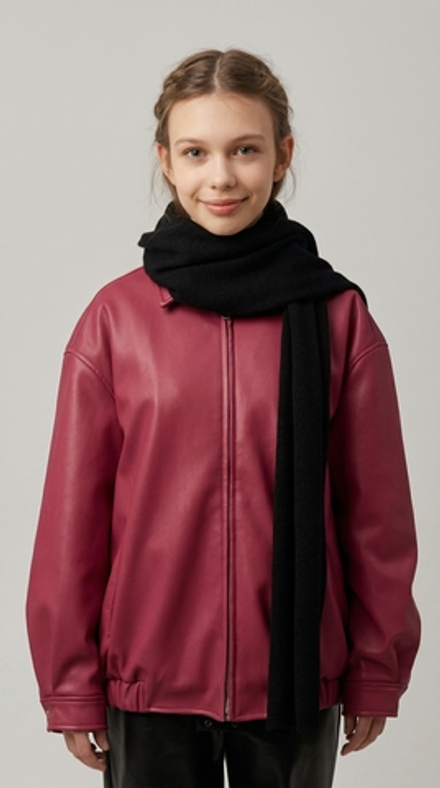 Оренбургский шерстяной шарф Ш501-07 черный