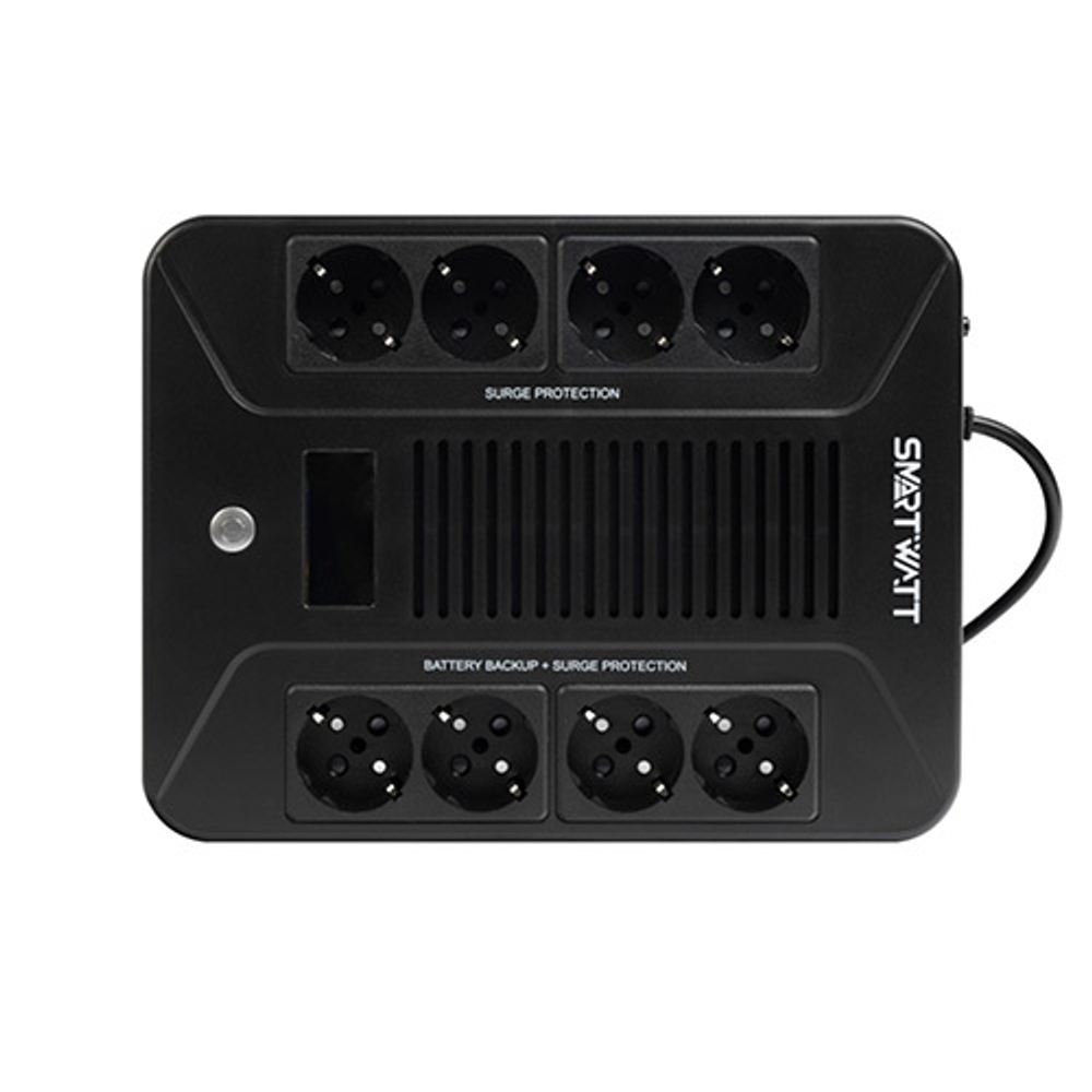 ИБП SMARTWATT UPS SAFE PRO LCD 1000 Line-interactive 1000VA/600W Brick