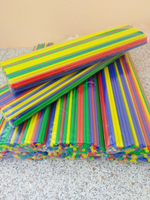 Палочки пластиковые для сахарной ваты 370х5 мм, цветной микс (100 шт.)