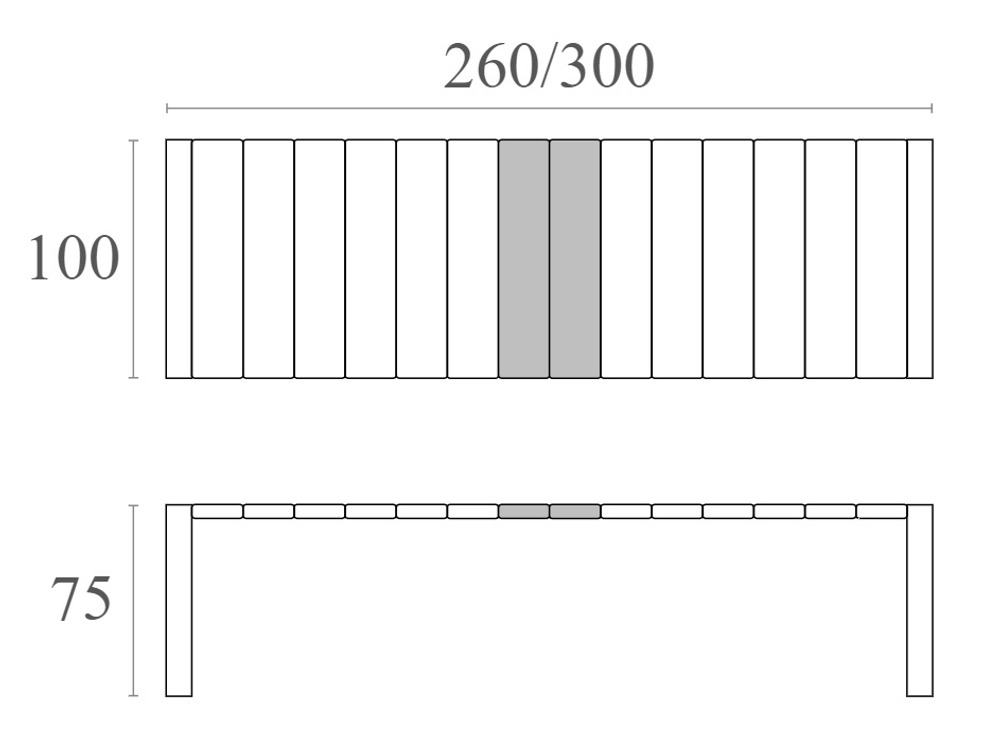 Стол пластиковый раздвижной Siesta Contract Vegas Table XL, бежевый