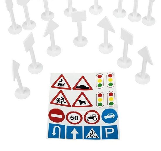 Набор дорожных знаков (16 элементов) (в пакете)