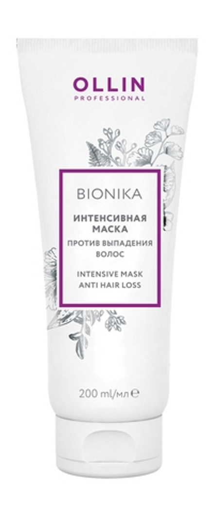 Интенсивная маска против выпадения волос «Intensive Anti Hair Loss» Bionika, Ollin, 200 мл