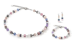 Колье Coeur de Lion Lilac-Blue 4905/10-0839 цвет фиолетовый, голубой, белый