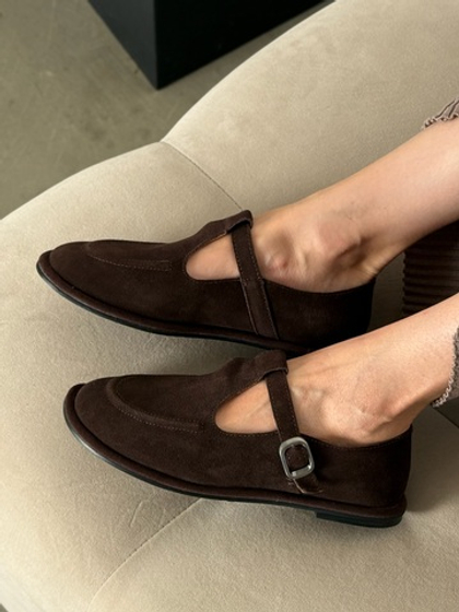 Лоферы из натуральной замши