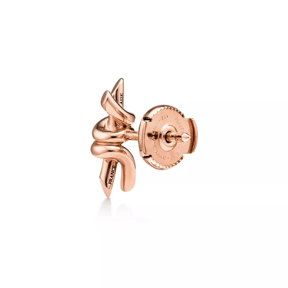 Серьги из розового золота 18k,Tiffany 💠Knot