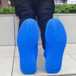 Многоразовые бахилы синие Shoescondom (толстый силикон)