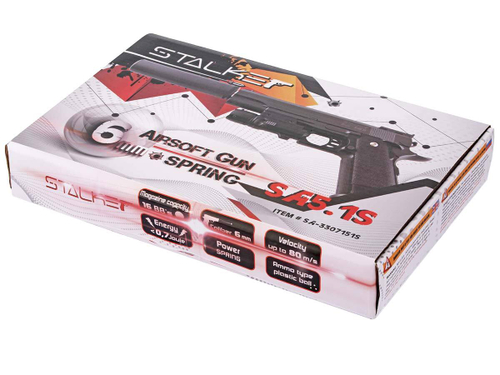 Пистолет пневматический Stalker SA5.1S Spring (Hi-Capa 5.1) +ПБС +ЛЦУ (SA-3307151S)