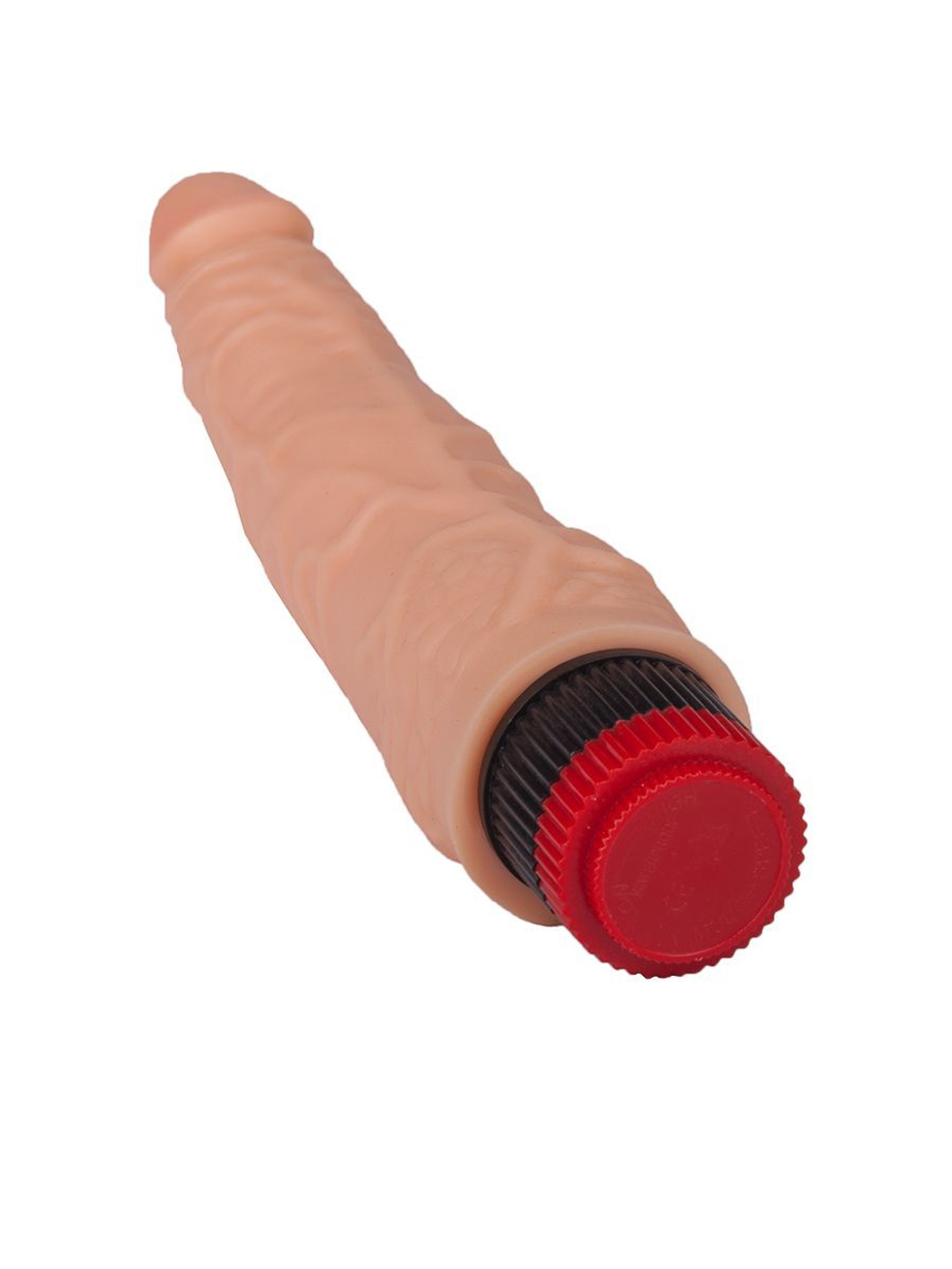 Гелевый вибромассажёр без мошонки - 17,5 см.