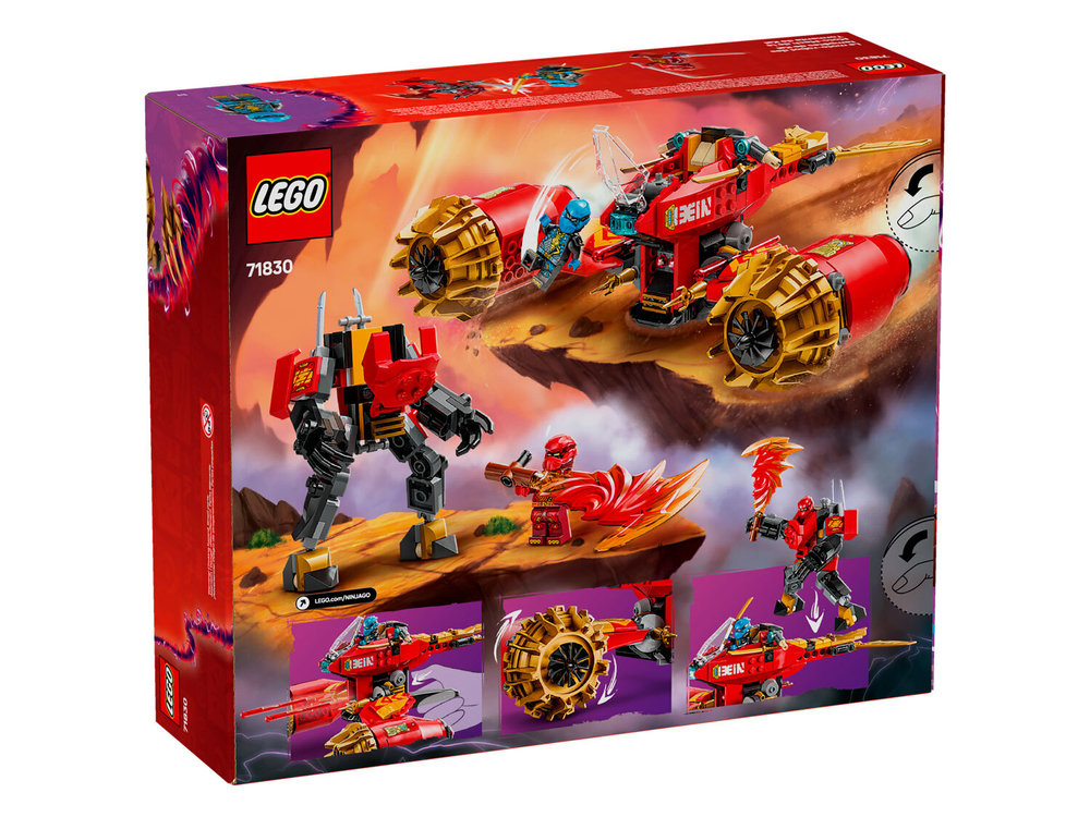 LEGO Ninjago 71830 «Боевой робот Кая “Всадник бури”» — динамичные сражения