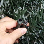 Ёлка светодиодная «Царская» 210 см,ПВХ+леска, шишки, белое напыление, Теплый белый (270 веток) (T2121-210)