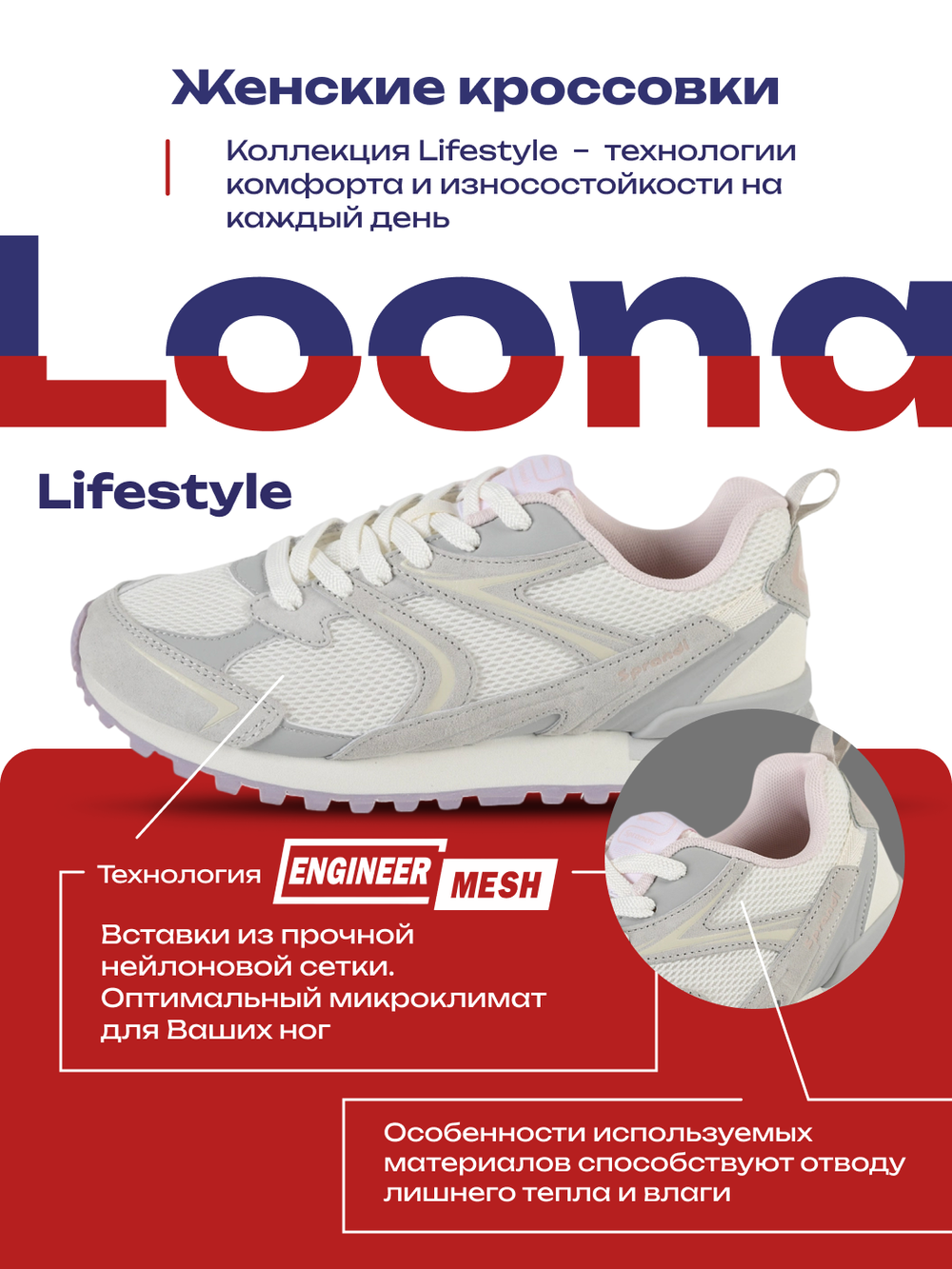 Кроссовки универсальные SPRANDI Loona
