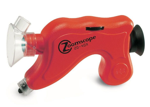 Микроскоп детский портативный Navir «Зумскоп» 20–40x, с подсветкой, матовый голубой