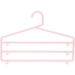 Вешалка для брюк 2шт «ИДЕЯДОМА», цвет розовый, 3 отд, 36*24см (Лейбл Селфи)